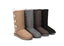 AUSTRALIAN SHEPHERD® UGG Double Face Sheepskin Wool Boots Tall Triple Button