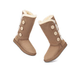 UGG Boots - UGG Boots Australia Double Face Sheepskin Tall Triple Button Boots