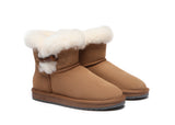 UGG Boots - Ugg Boots Mini Women Tiara Sheepskin Horn Toggle Closure