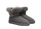 UGG Boots - Ugg Boots Mini Women Tiara Sheepskin Horn Toggle Closure