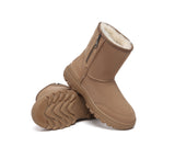 UGG Boots - UGG Boots Sheepskin Wool Zipper Short Outdoor Boots