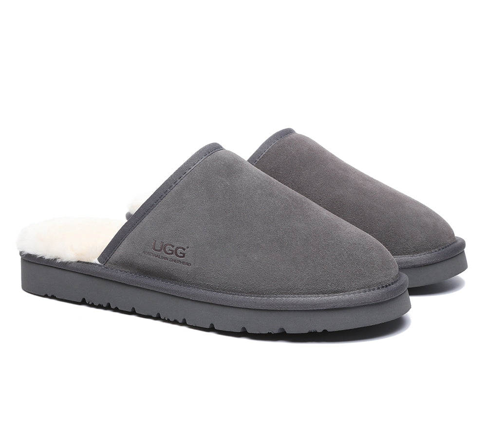 AUSTRALIAN SHEPHERD® UGG Men Sheepskin Wool Slippers Cruz – UGG EXPRESS NZ