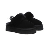 UGG Slippers - Removable Strap Slingback UGG Slipper Women Waffle Platform