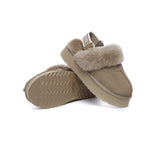 UGG Slippers - Removable Strap Slingback UGG Slipper Women Waffle Platform