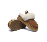 UGG Slippers - Removable Strap Slingback UGG Slipper Women Waffle Platform