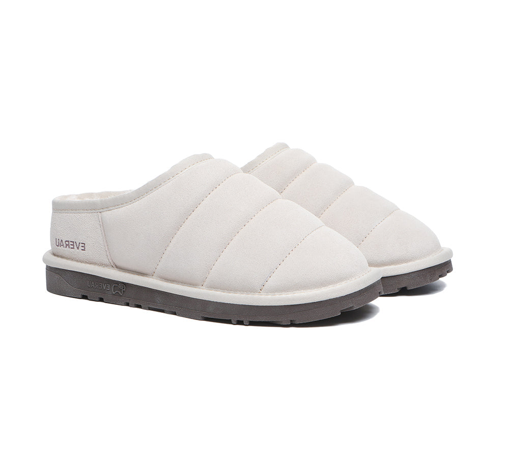 EVERAU® UGG Sheepskin Wool Ankle Slippers Ultra Puffer – UGG